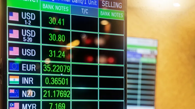 Currency exchange rate